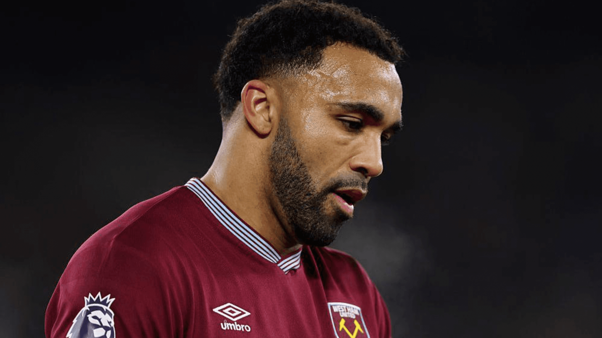 Callum Wilson on the way out West Ham