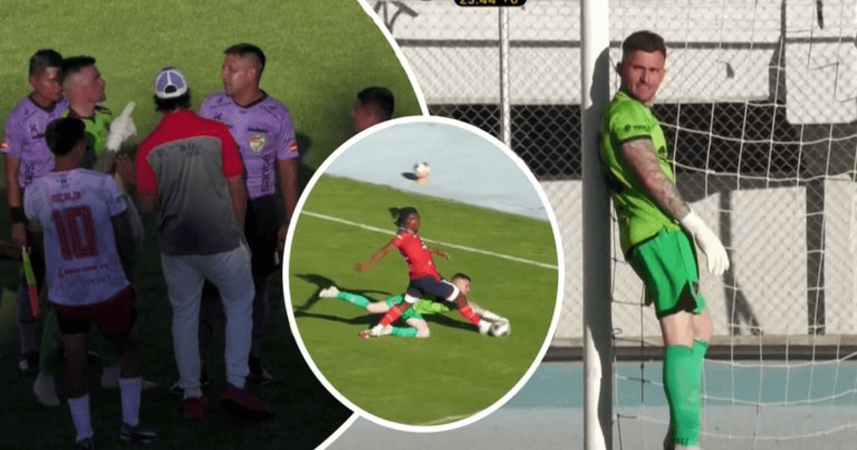 Gustavo Tesonotte penalty protest