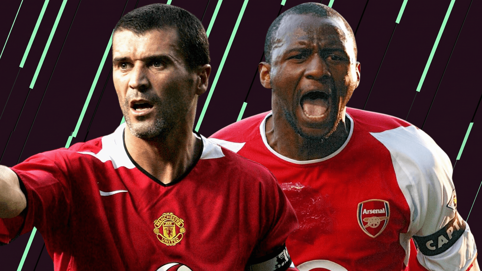 Roy Keane and Patrick Vieira