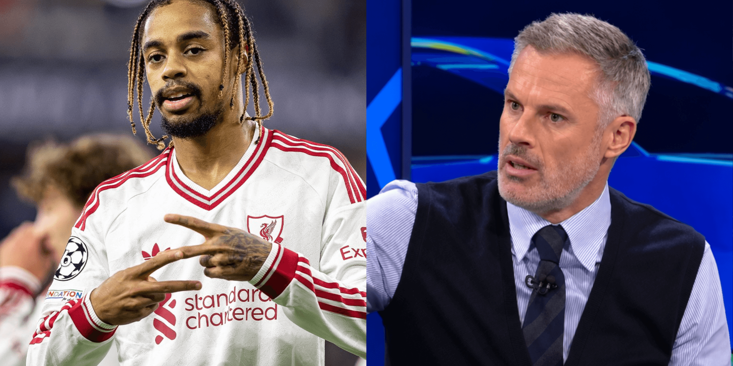 Bradley Barcola, Jamie Carragher, Liverpool