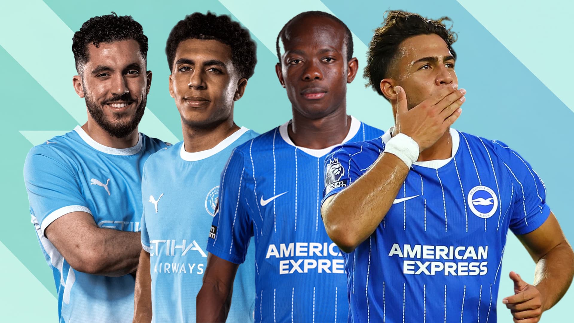 Manchester City vs Brighton Premier League young players