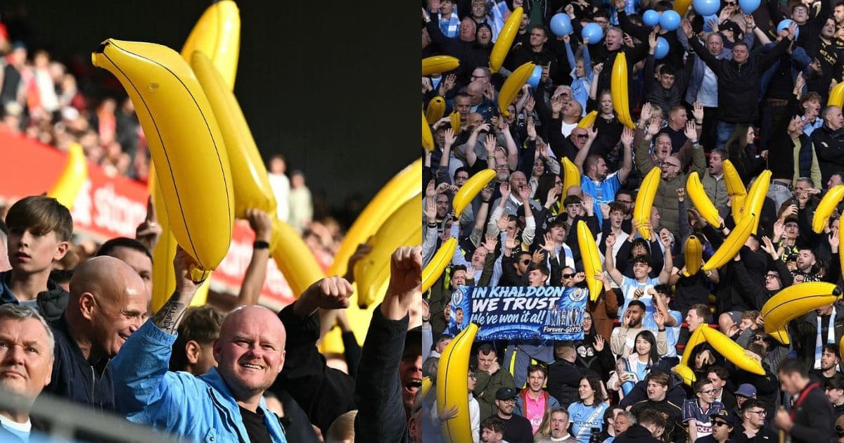 Manchester City inflatable bananas